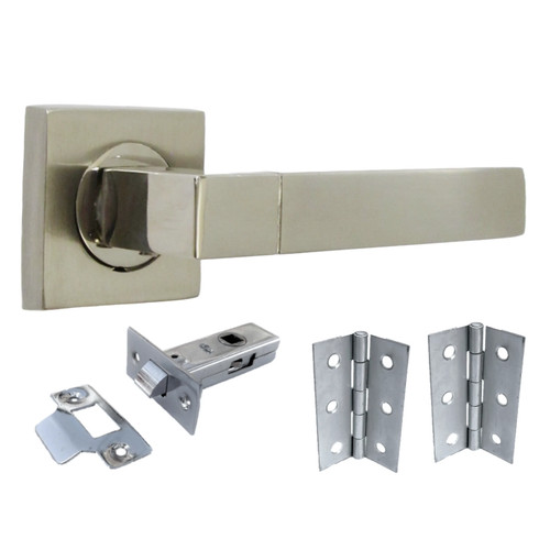 Cafri line door handle - handle, satin