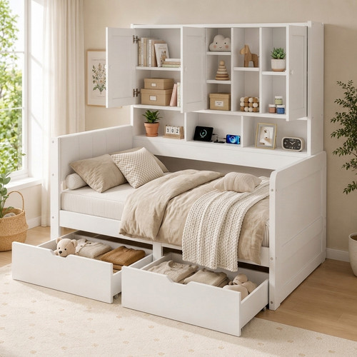 3ft single kids storage bed - single, 90