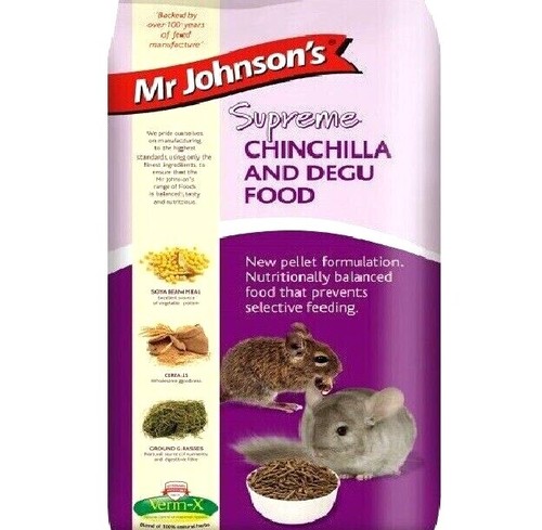 900g supreme chinchilla degu - chinchilla, &