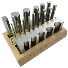 Swage Block & 16 Punch Set
