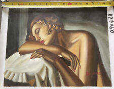 Oil on Canvas after Tamara De Lempicka Art Deco