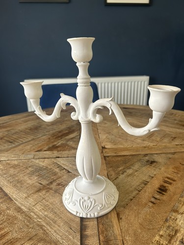Vintage cream ornate arm - ornate, 3