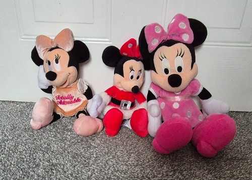 Disney three plush minnie - -,
