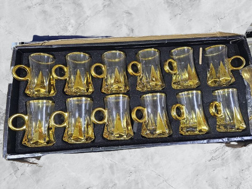 Turkish arabic tea set 6 - turkish, of