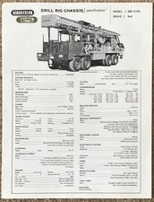 HENDRICKSON DRILL RIG CHASSIS USA Single Sheet Specification Leaflet 600 D-OH