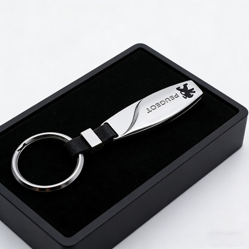 Metal car logo keychain key - metal,