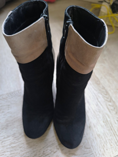 Faith colourblock suede ankle - colourblock,