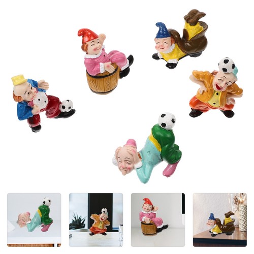 5pcs mini clown ornaments - 5pcs,