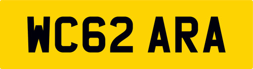 Wc62 ara private reg number - ara,