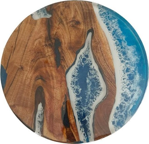 Ocean blue epoxy tabletop - ocean,