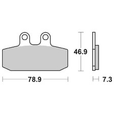 BRAKE PADS SBS 588HF GILERA