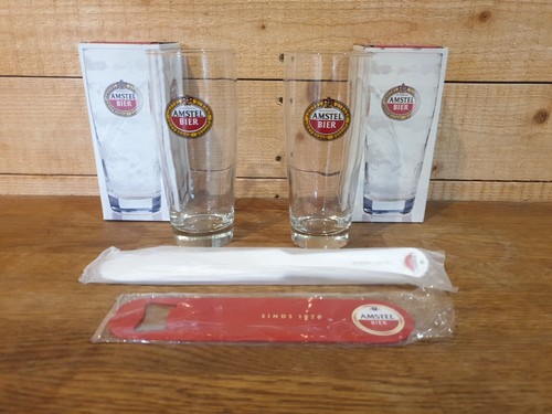 Amstel glasses retro boxed - amstel,