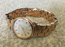 marc jacobs mbm3248 mini baker white dial rose gold s/steel ladies classic watch