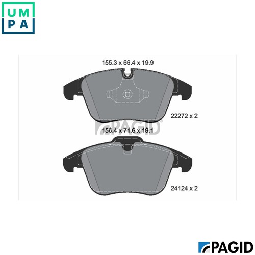 Brake pad set disc - pad,