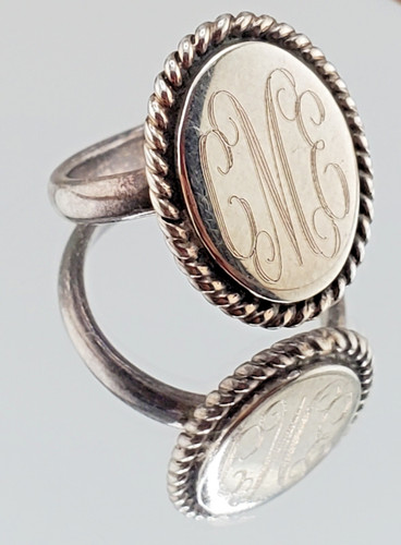 Vtg 925 monogram cme cem - vtg,
