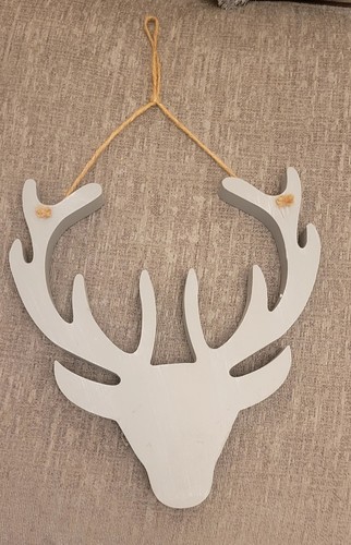 Wooden deer antler painted - wooden,