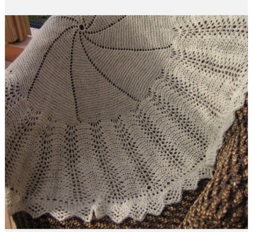 Circular baby shawl - circular,