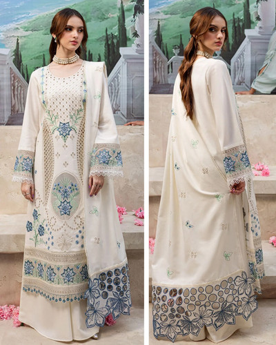 Pakistani piece unstitched - 3,