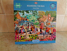 Gibsons Boarding the Bus 1000 piece jigsaw puzzle good used condition complete