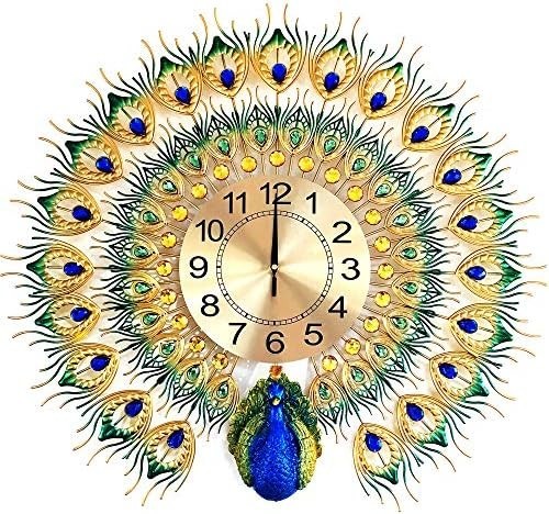 Peacock wall clock big size
