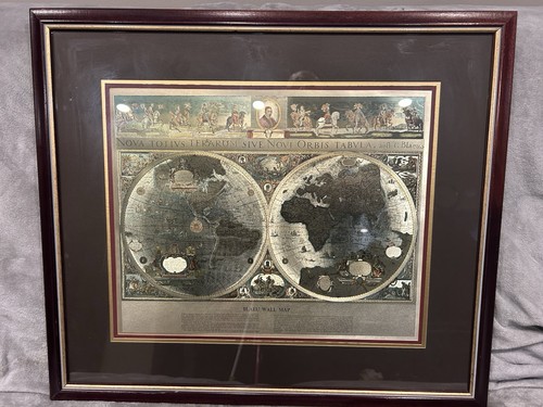 Vintage framed gold - vintage, blaeu