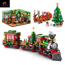 Christmas Series Building Blocks Set Train, Village House & More DIY Holiday Toy