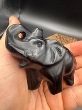 Crystal elephant black - elephant,