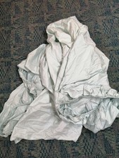 Marks and Spencer duck egg 100% Cotton double fitted sheet