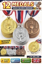 12pcs Award Medals Set 5/6.5cm