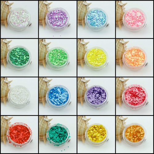 Chunky hexagon glitter face - hexagon,