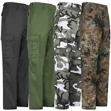 Mil-Tec Mens US BDU Combat Trousers Army Military Cargo Pants Work Uniform