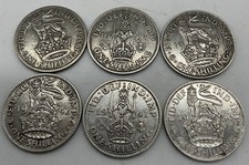 SIX SILVER SHILLINGS. 33grms