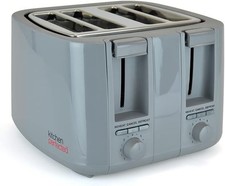 Demo Grey 4 Slice Toaster Wide
