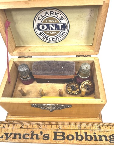 Antique sewing box - box, wood