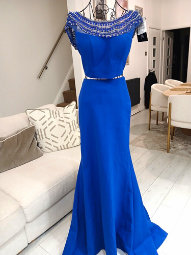 Sherri hill royal blue off - blue,