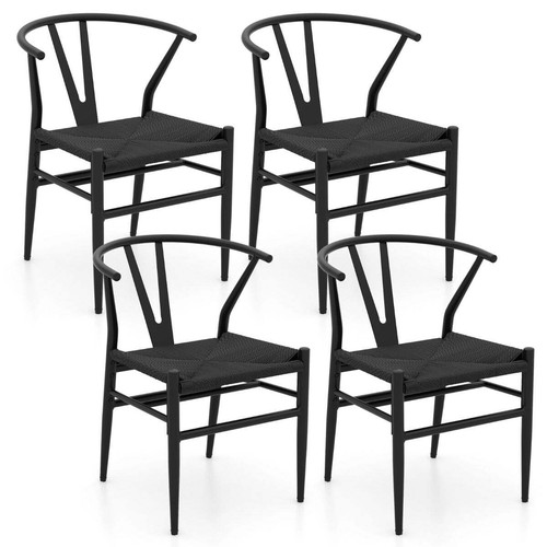 Wishbone dining chair set - chair, 4