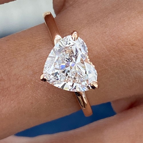 Pear shape moissanite ring - pear,