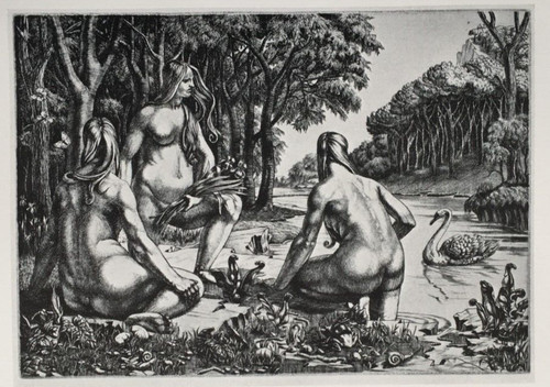 Nymphs bathing william - nymphs,