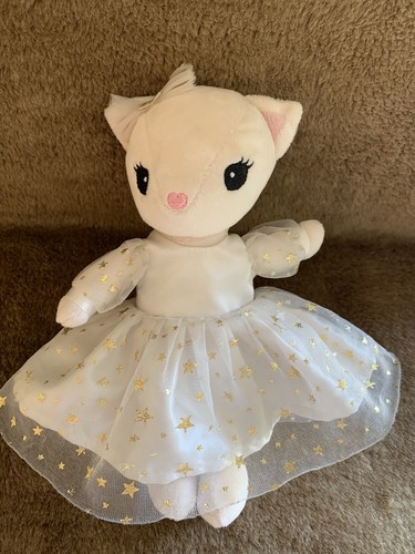 Cream cat kitten soft toy - h&m,