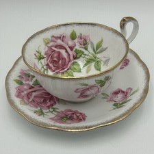 Royal Standard Orleans Rose Tea Cup and Saucer Fine Bone China