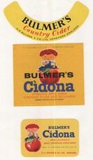 Bulmer's Cidona labels - 3 labels - see scan