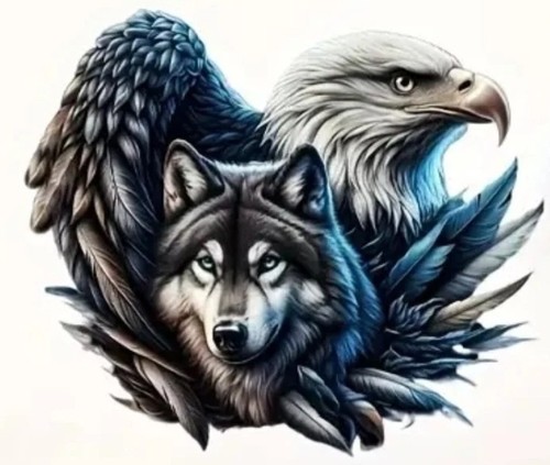 Wolf eagle fantasy - &,