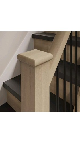 Staircase solid oak flat newel - staircase,