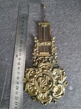 Antique French Clock Pendulum Gold guild On Brass