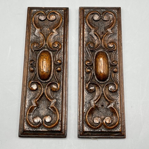 Small pair vintage carved - small,