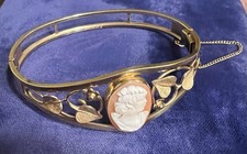 Edwardian Shell Cameo Bangle