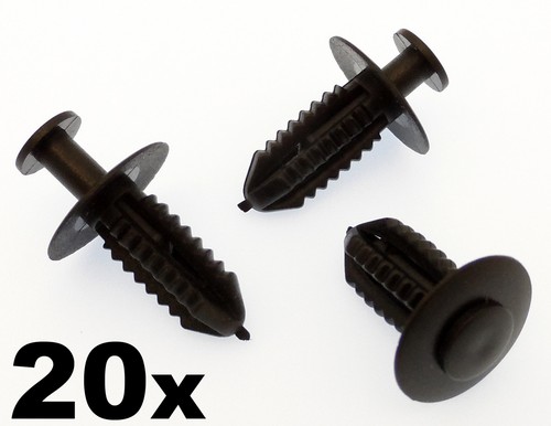 20x plastic push - 20x, rivets-