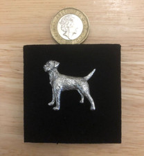 BORDER TERRIER  DOG PIN BADGE