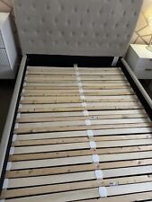 Double Bed Frame In Beige