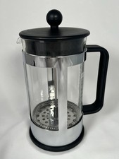 Bodum Cafetière French Press Coffee Maker Glass Stainless Steel Black Plastic 